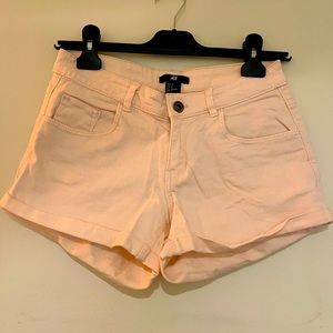 H&M Coral High Waisted Shorts